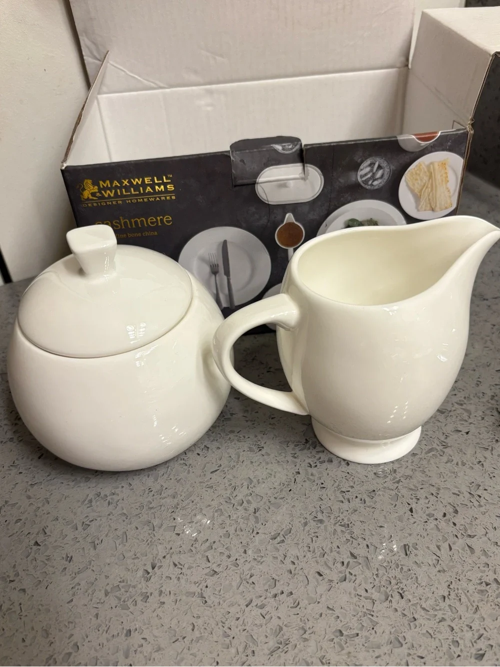 Maxwell & Williams Cashmere Fine Bone China  Milk and Sugar Bowl Set